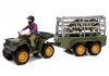 Quad z Przyczepką Transporter  Figurki Zebra