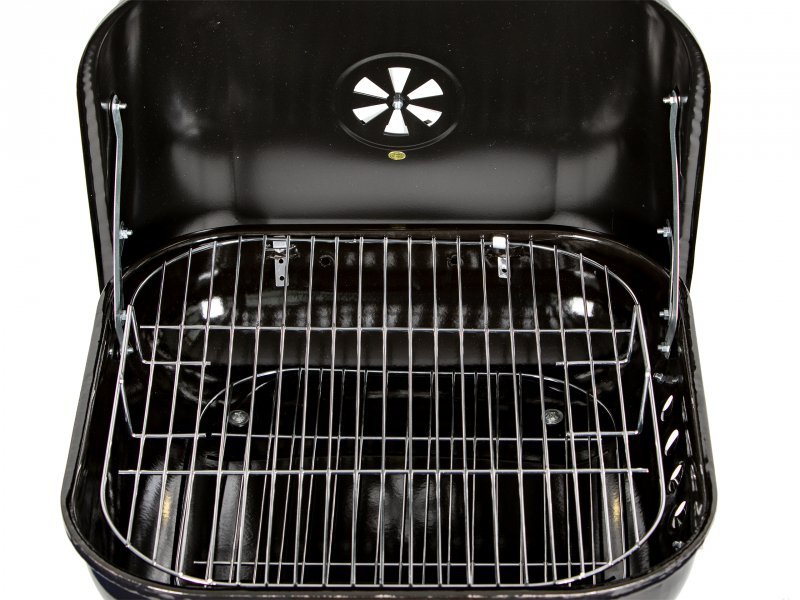 Grill węglowy ogrodowy z pokrywą na zawiasach + kółka MultiGarden