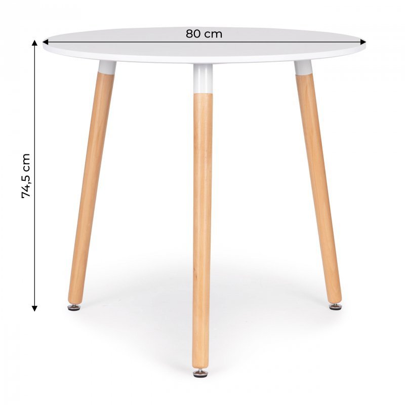 Stół stolik okrągły 80cm nowoczesny do salonu kuchni jadalni salonu ModernHome