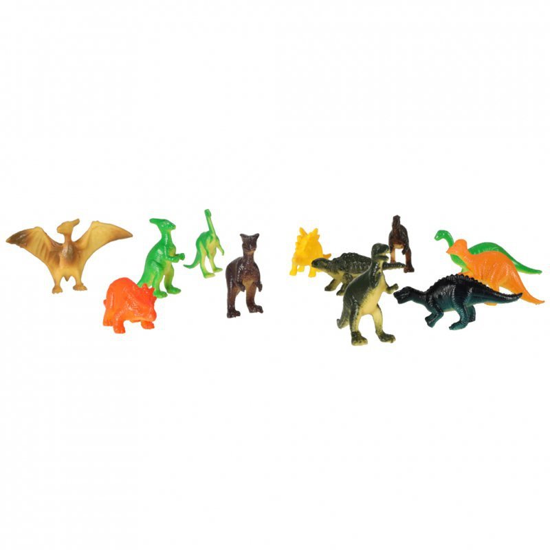 Figurki zwierzęta morskie dzikie zagrodowe dinozaury zestaw mix 48sztuk