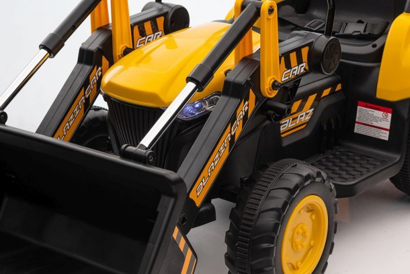 Traktor Na Akumulator Z łyżką  BW-X002A Żółty