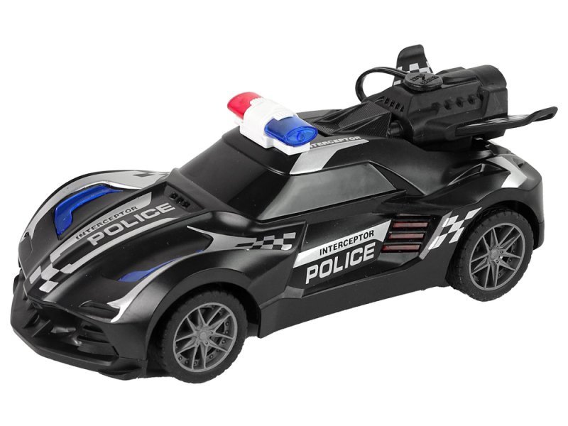 Auto Sportowe R/C Policyjne Czarne Zdalnie Sterowane