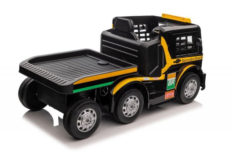 Auto Na Akumulator Mercedes + Naczepa XMX622B  Zółty LCD