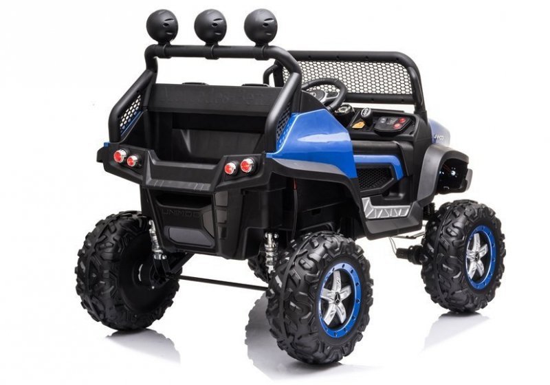 Pojazd na Akumulator Mercedes Unimog S Niebieski Lakier