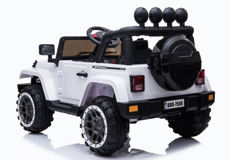 Auto na Akumulator Jeep BRD-7588  Biały 4x4