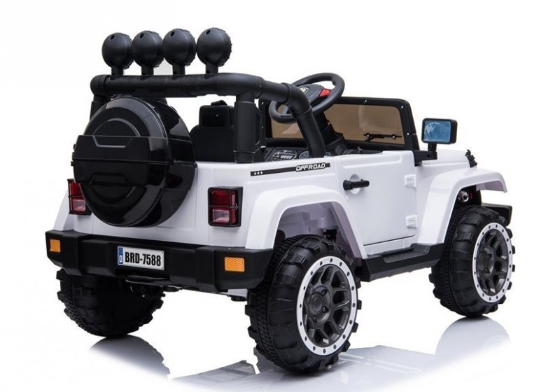 Auto na Akumulator Jeep BRD-7588  Biały 4x4