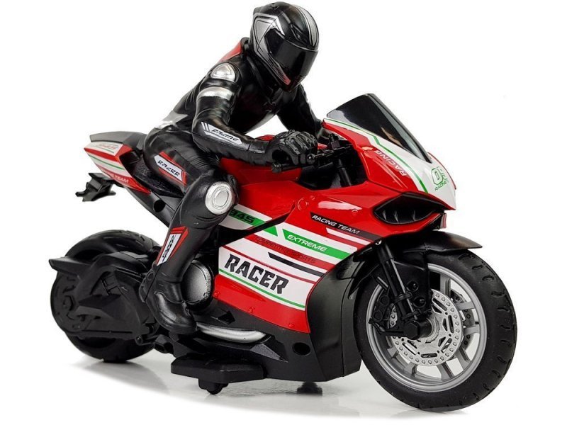 Motor Sportowy Ścigacz Zdalnie Sterowany 2.4G  Zasięg 35 m Czerwony