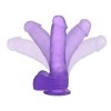 7 Jelly Studs Crystal Dildo Medium Purple