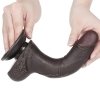 7.5'' Sliding Skin Dual Layer Dong Black