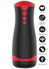 Masturbator Vibrating&Squeeze Black