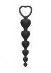 Anal Heart Beads - Black