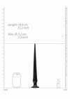 Ass Spike Dildo - 33 cm - Black