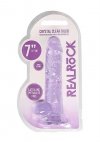 7 / 18 cm Realistic Dildo With Balls - Purple