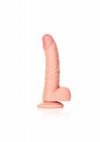 Curved Realistic Dildo  Balls  Suction Cup - 6/ 15,5 cm