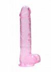 Realistic Dildo with Balls - 10/ 25,4 cm