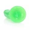 Slim Realistic Dildo with Suction Cup - Glow in the Dark - 9'' / 22,5 cm