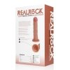 Vibrating and Rotating Regular Curved Cock - 8 / 20,5 cm - Tan