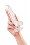 Flexible dildo A-Toys Paret, transparent, 18 cm
