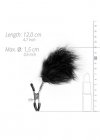 Stymulator-Adjustable Nipple Clamps With Feathers