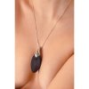 Vibrating necklace Liberty Leaf Black