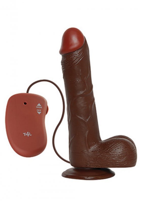 Wibrator-REALISTIC VIBRATOR REAL RAPTURE BROWN 9&quot;