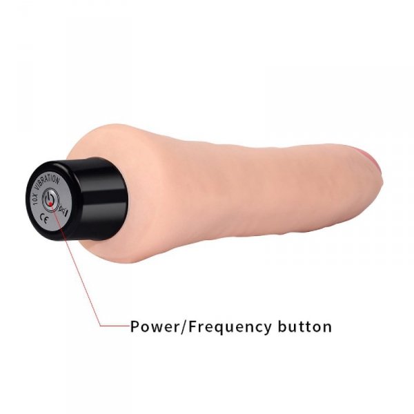 9&quot;&quot; REAL SOFTEE Vibrating Dildo