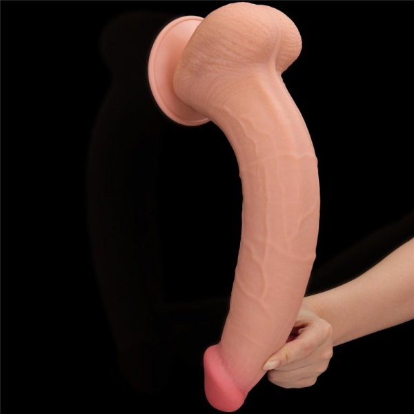 13.5&#039;&#039; King Sized Sliding Skin Dual Layer Dong