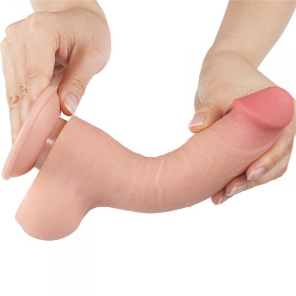 8&#039;&#039; Sliding Skin Dual Layer Dong Flesh