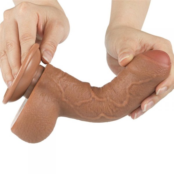7&#039;&#039; Sliding Skin Dual Layer Dong Brown