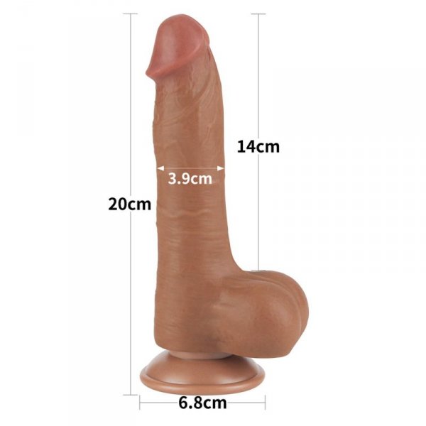 8&#039;&#039; Sliding Skin Dual Layer Dong Brown