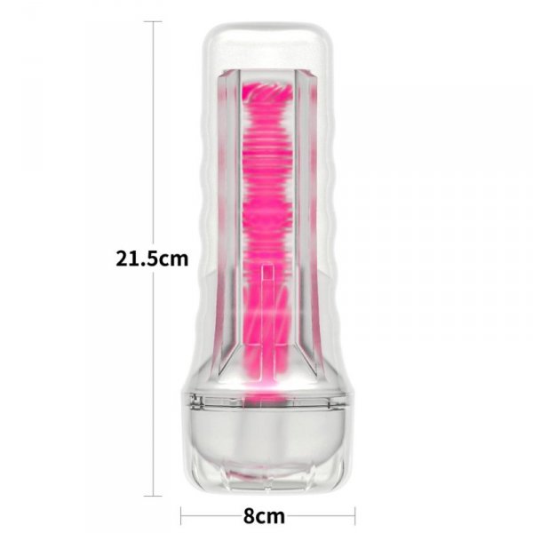 8.5&#039;&#039; Lumino Play Masturbator - Pink Glow
