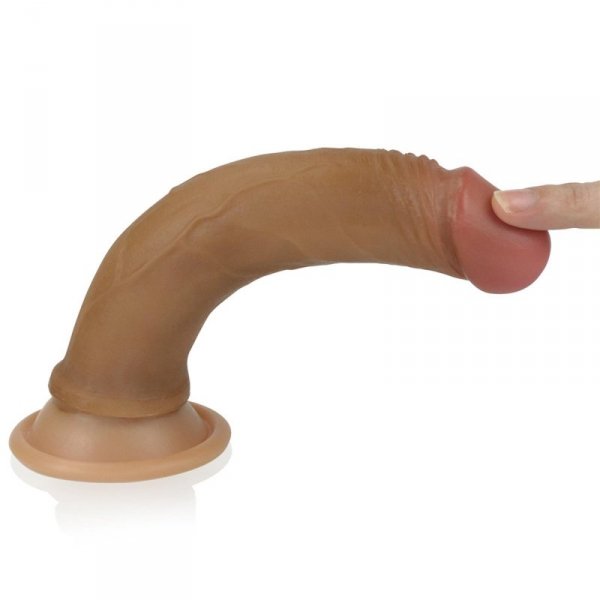 7&#039;&#039; Dual layered Platinum Silicone Cock