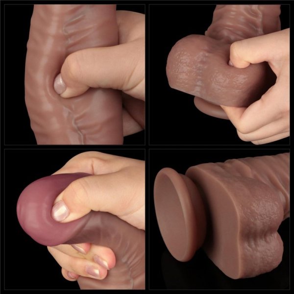 16&#039;&#039; Dual Layered Bendable Silicone Cock XXL(Flesh)