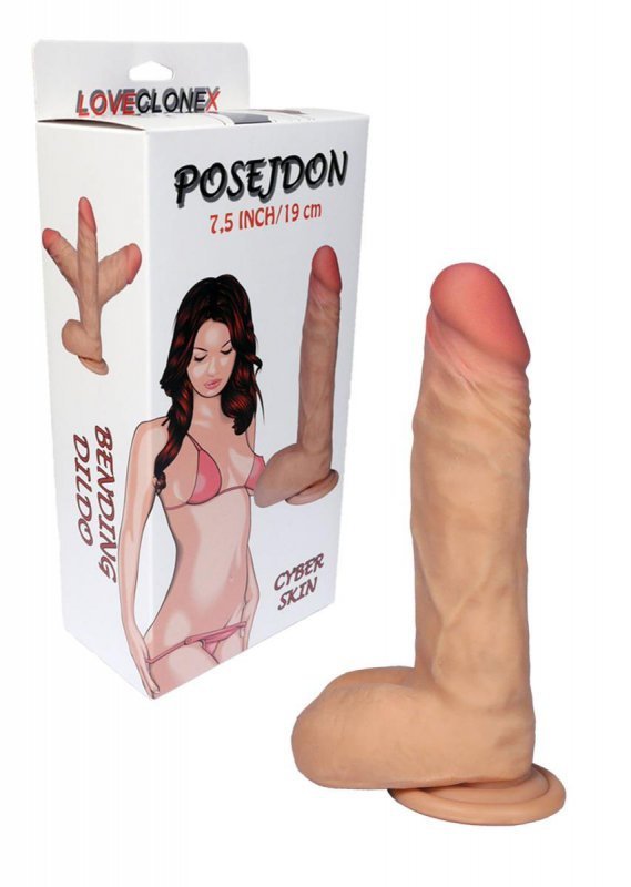 Dildo-POSEJDON-LOVECLONEX 7,5&quot;&quot;&quot;&quot;&quot;&quot;&quot;&quot;-flexible