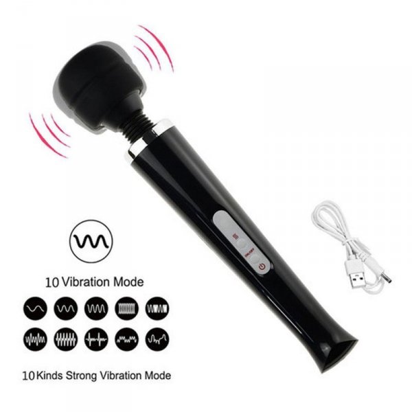Stymulator-Magic Massager Wand USB Pink 10 Function