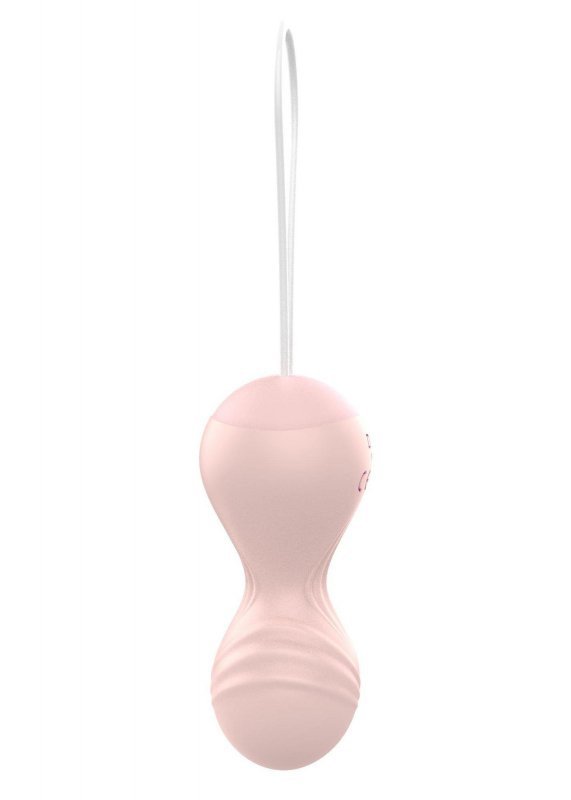 Kulki-Vibrating Silicone Kegel Balls USB 10 Function / Remote control -Flesh