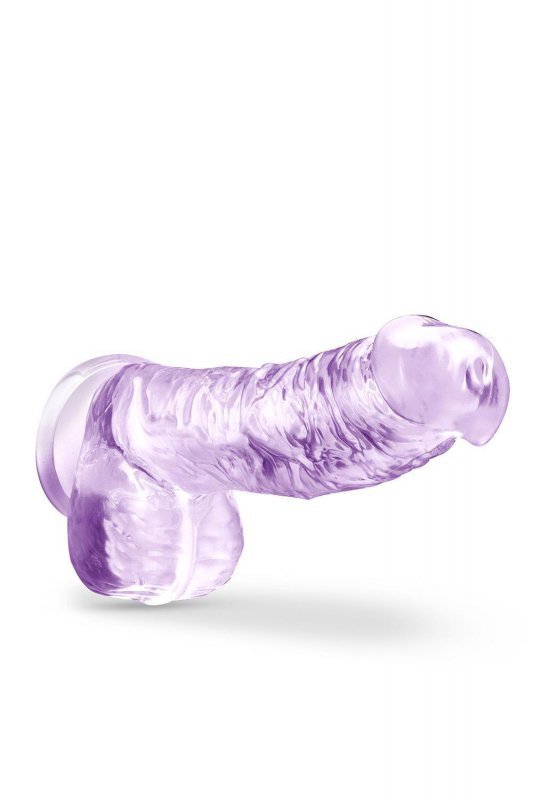 NATURALLY YOURS  6&quot; CRYSTALLINE DILDO  AMETHYST