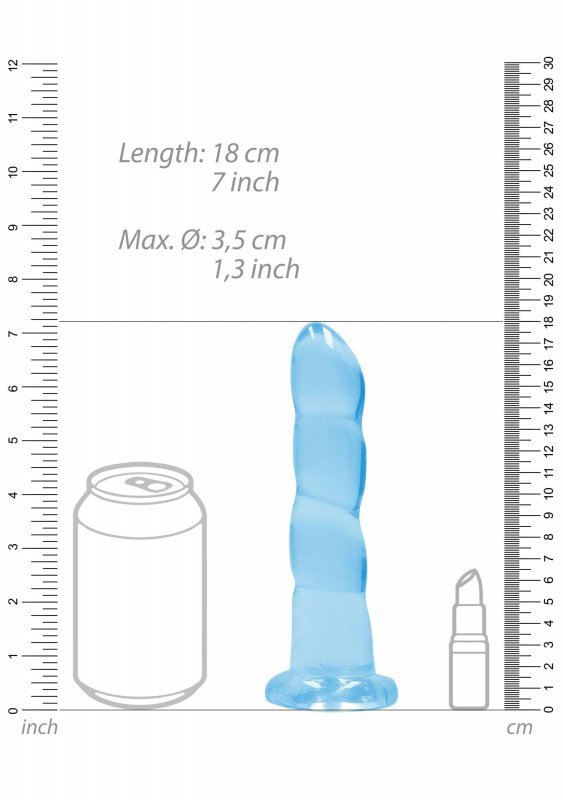 Non Realistic Dildo with Suction Cup - 7&quot;&quot;&quot;&quot;/ 17 cm