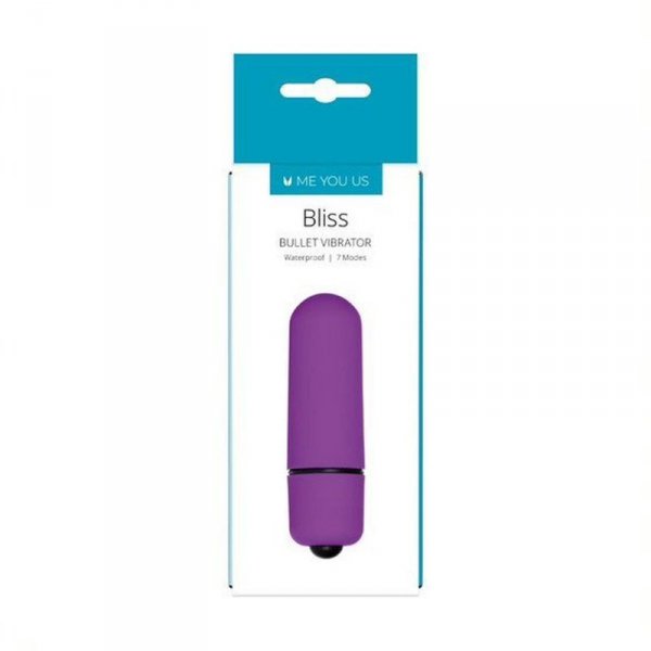 Wibrator- Me You Us Bliss 7 Mode Mini Bullet Vibrator Purple