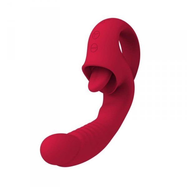 Rouge Velvet - Mini G-Spot + Licking Vibrator