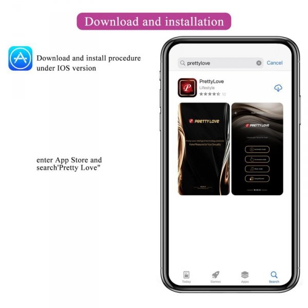 PRETTY LOVE - Abner, Mobile APP Long-distance Control 12 vibration functions