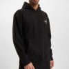 Bluza Tommy Jeans męska czarna kangurka z kapturem 