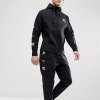  Nike Air komplet dresowy bawełniany męski spodnie bluza z kapturem czarny