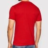 T-shirt Calvin Klein Jeans koszulka męska z okrągłym dekoldem czerwona