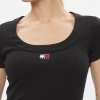 T-shirt Tommy Jeans koszulka bluzka damska czarna