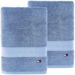 Zestaw ręcznik błękitny Tommy Hilfiger bawełniany 2 sztuki