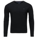 Bluza Tommy Hilfiger męska czarna wkładana przez głowę bawełniana