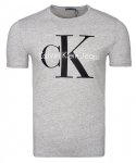 T-shirt koszulka Calvin Klein Jeans męska z okrągłym dekoldem szara