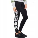 Legginsy Adidas damskie bawełniane czarne