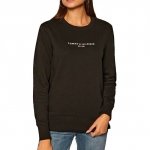 Bluza Tommy Hilfiger damska duże logo czarna 